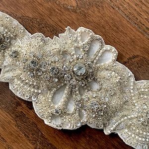 Handmade Beaded Rhinestone Belt